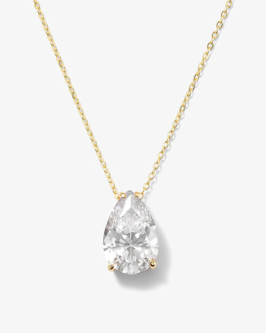 Melinda Maria "Are You Jealous" Necklace, Gold/White