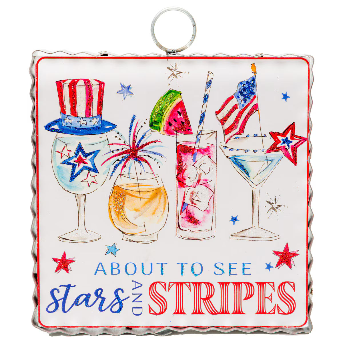 Round Top Mini Art "About to See Stars and Stripes"