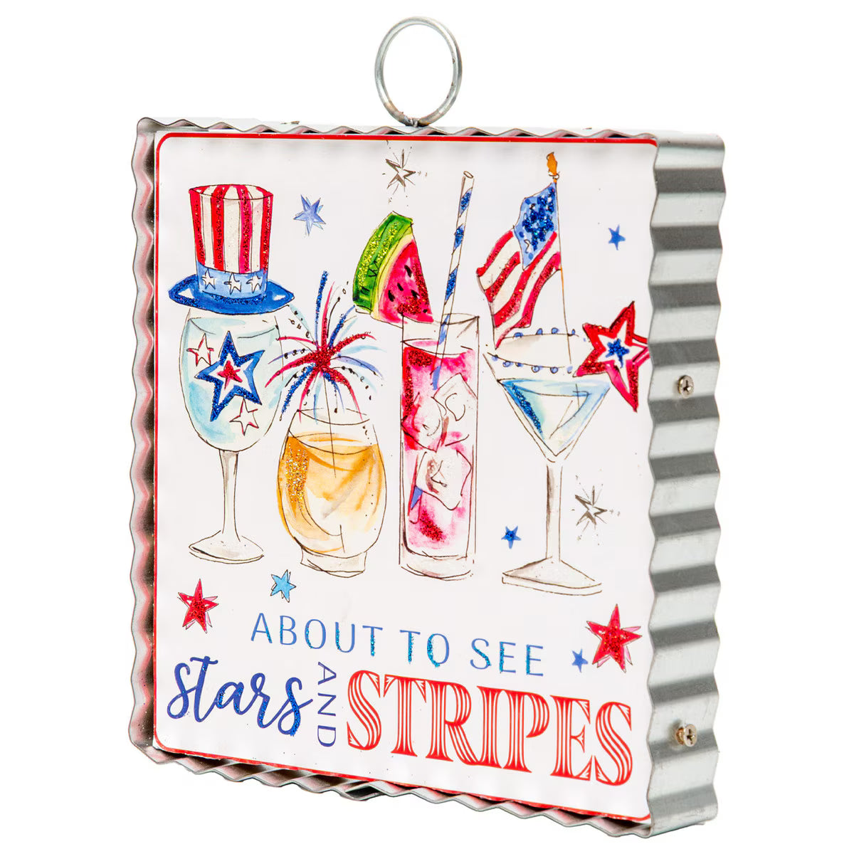 Round Top Mini Art "About to See Stars and Stripes"
