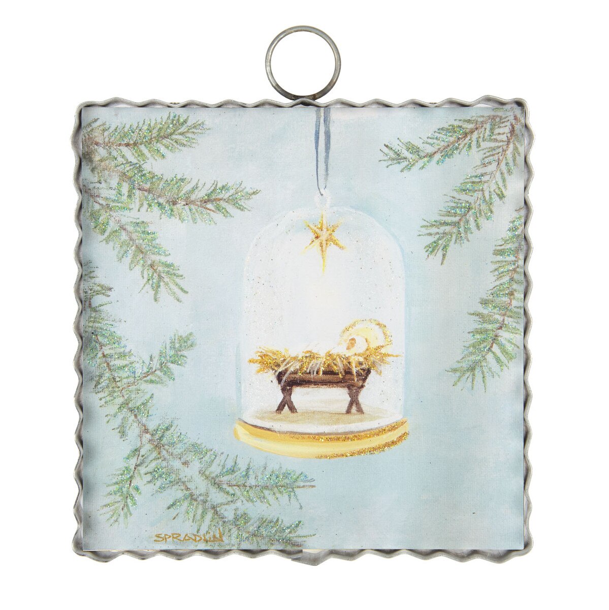 Round Top Mini Gallery Baby Jesus Ornament