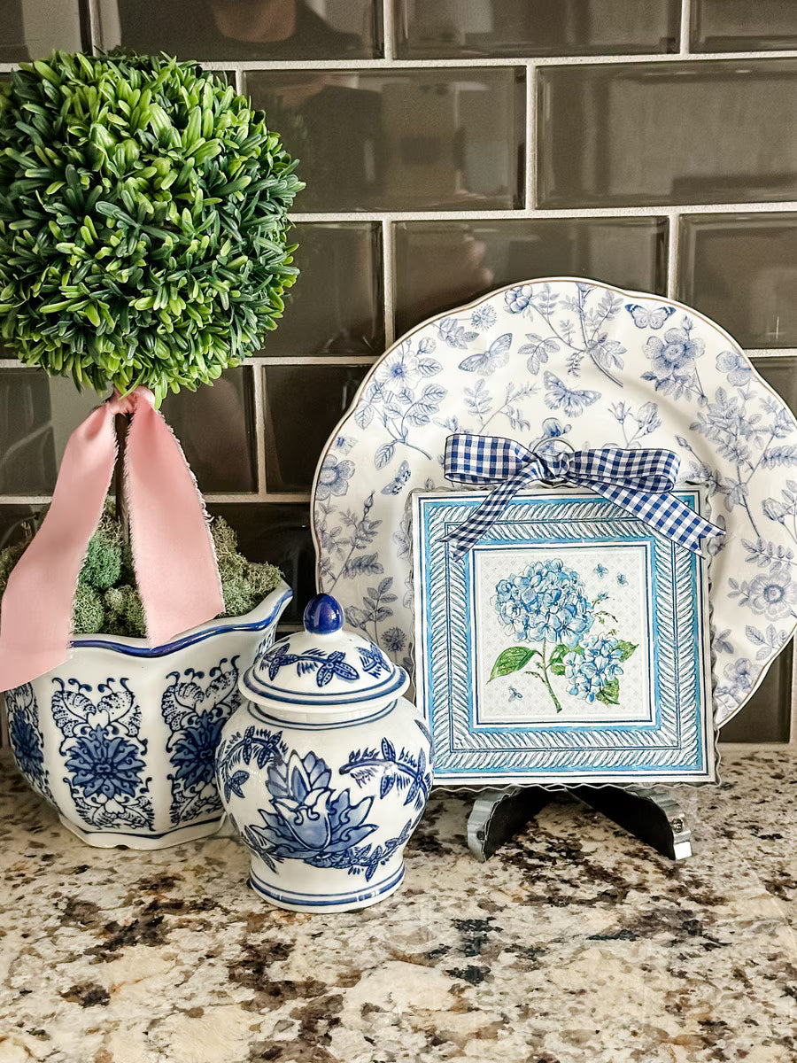 Round Top Mini Blue Hydrangea