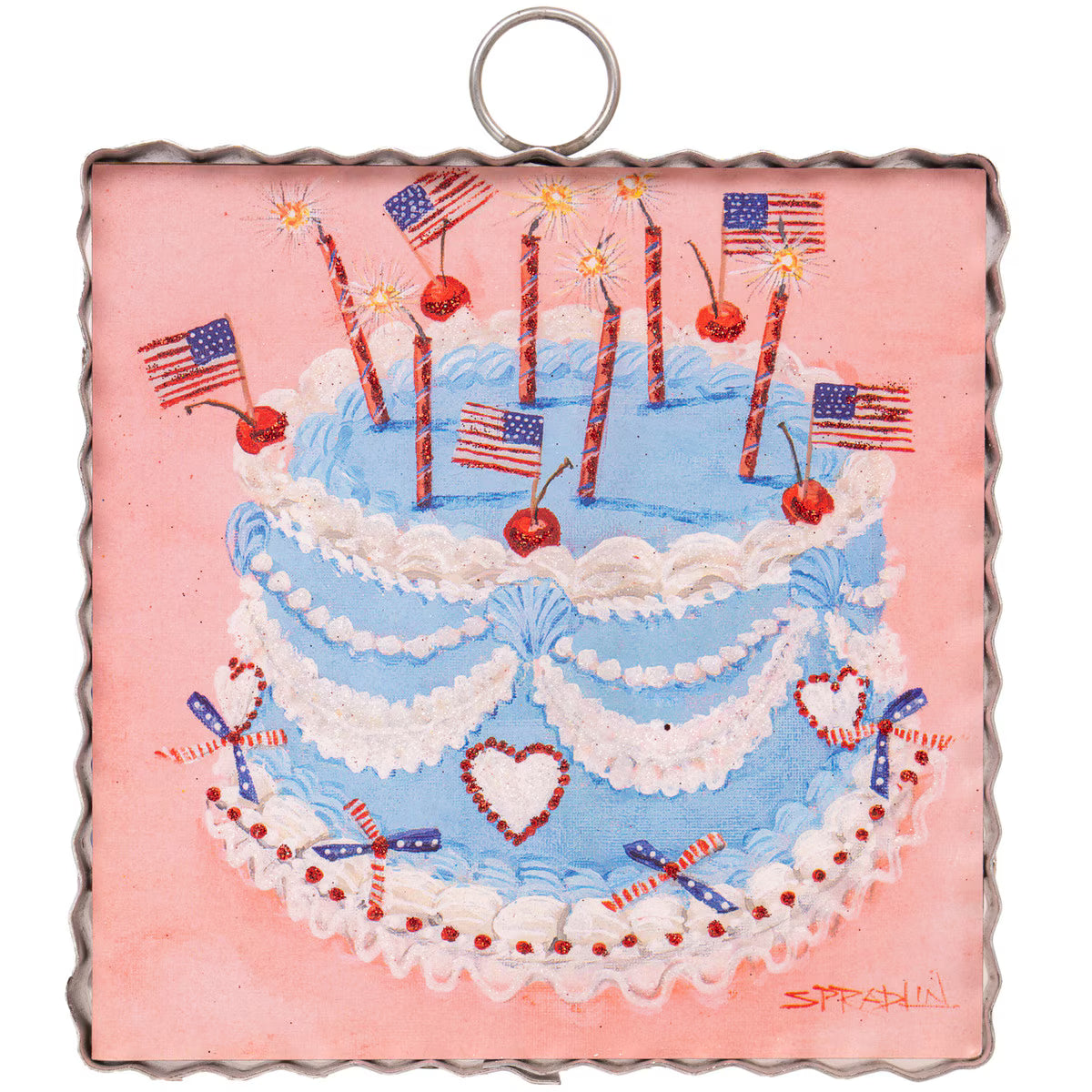 Round Top Mini Art Celebration Cake