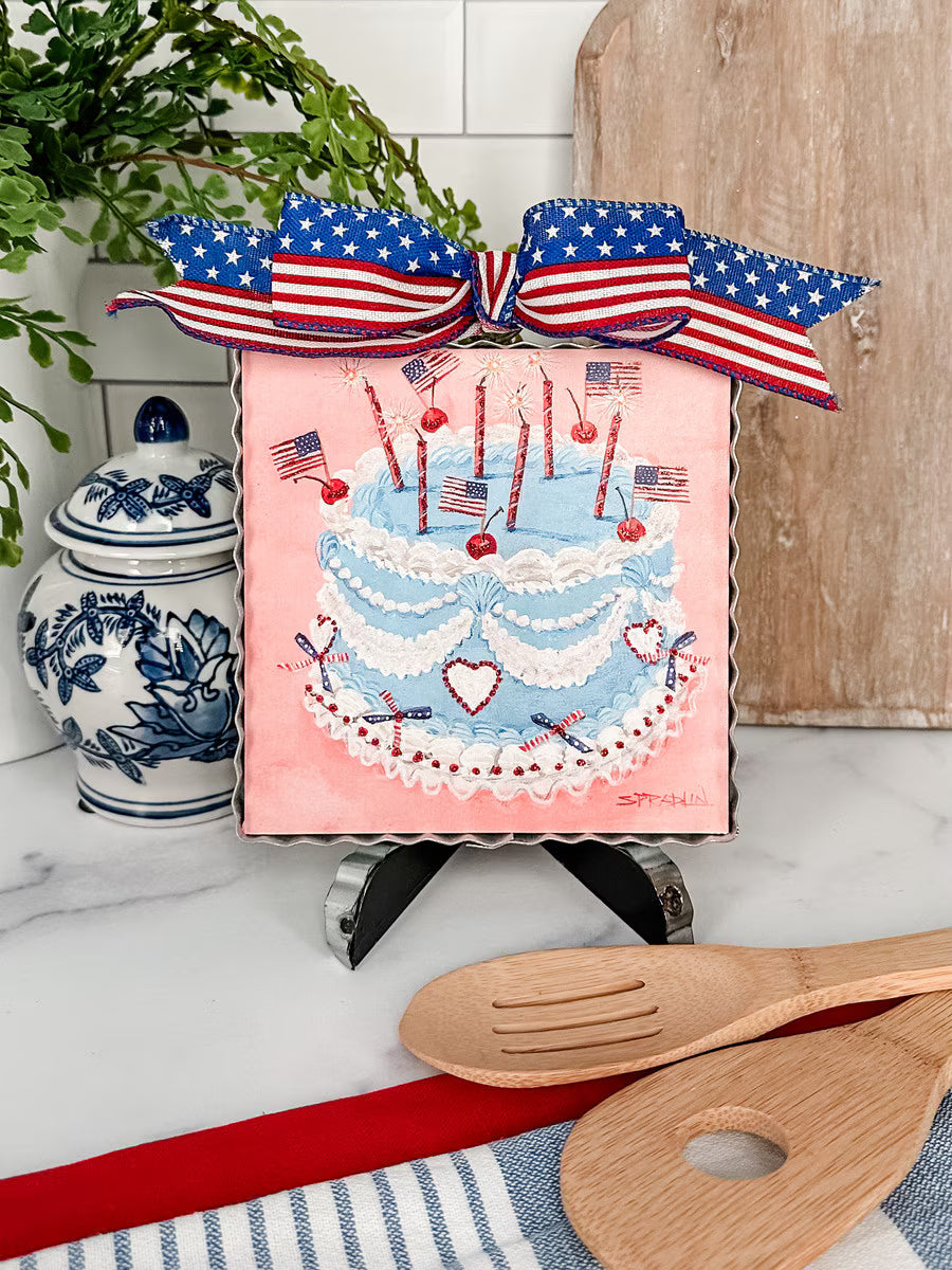 Round Top Mini Art Celebration Cake