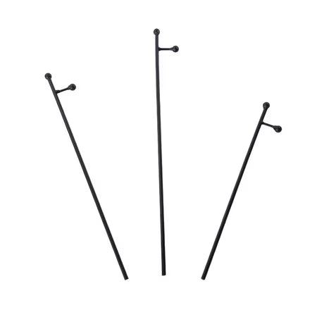 Round Top Mini Gallery & Charm Stakes (Black/Rust)