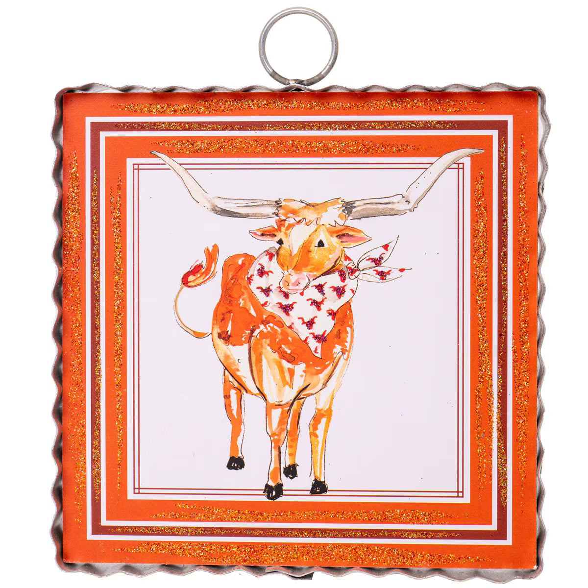 Round Top Mini Beck's Longhorn Plaque