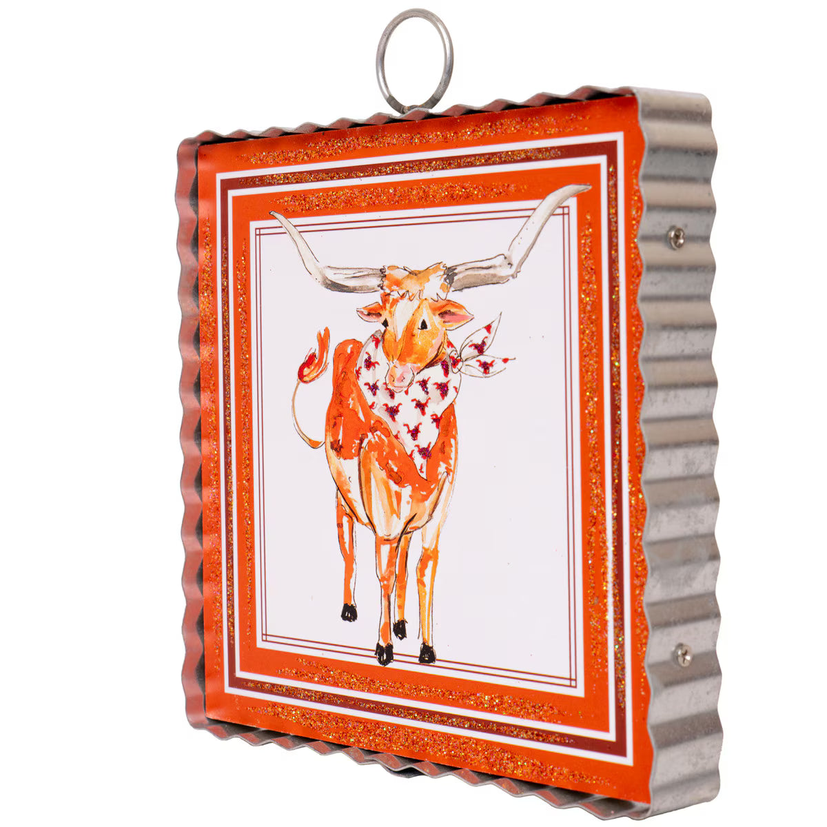 Round Top Mini Beck's Longhorn Plaque