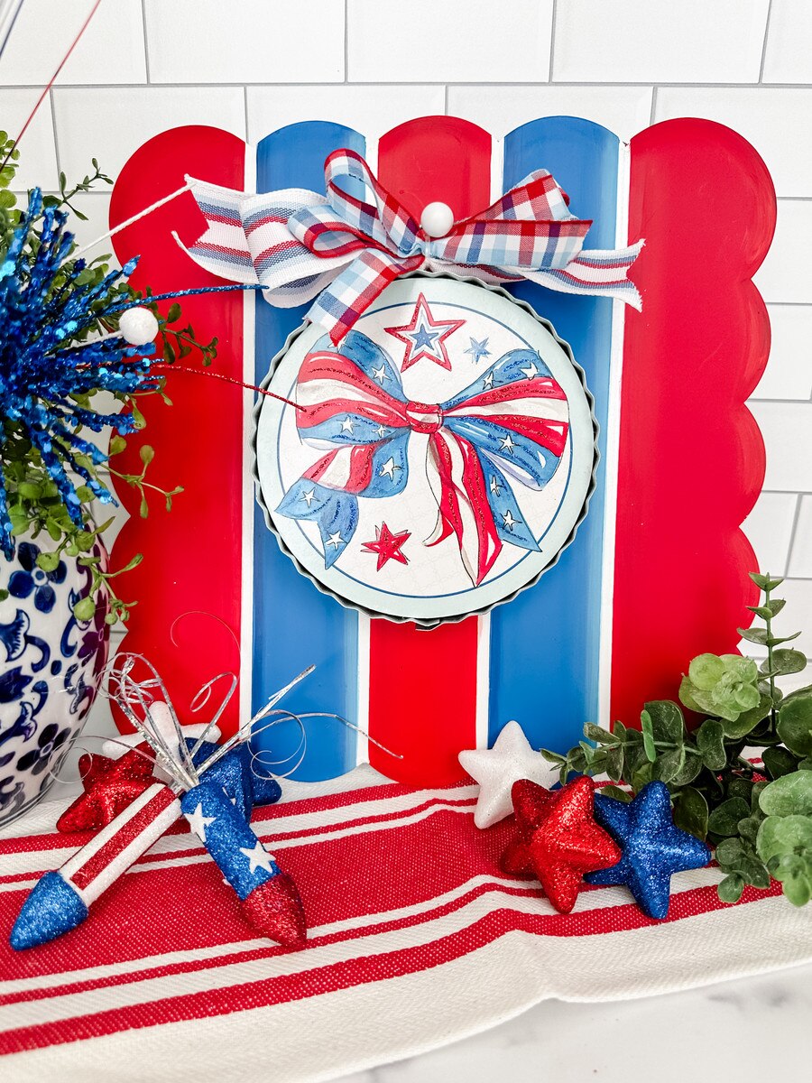 Round Top Mini Art Stars & Stripes
