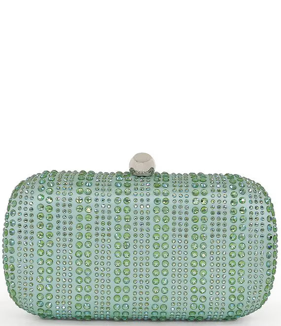 Jewel By Badgley Mischka Micro Crystal Mint Green Stripe