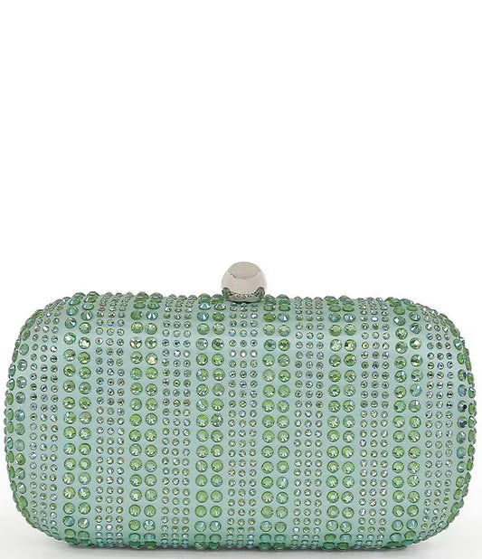Jewel By Badgley Mischka Micro Crystal Mint Green Stripe
