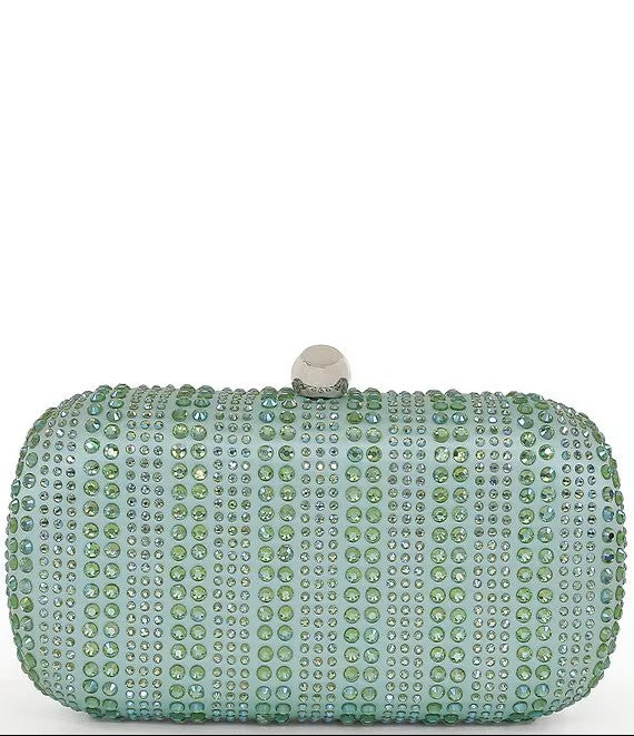 Jewel By Badgley Mischka Micro Crystal Mint Green Stripe