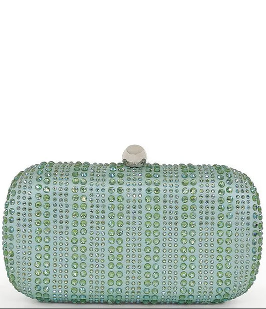 Jewel By Badgley Mischka Micro Crystal Mint Green Stripe