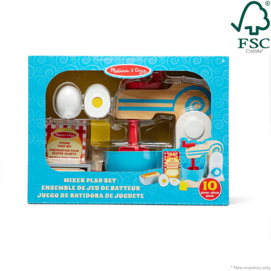 Melissa & Doug Make-A-Cake Wooden Mixer Set