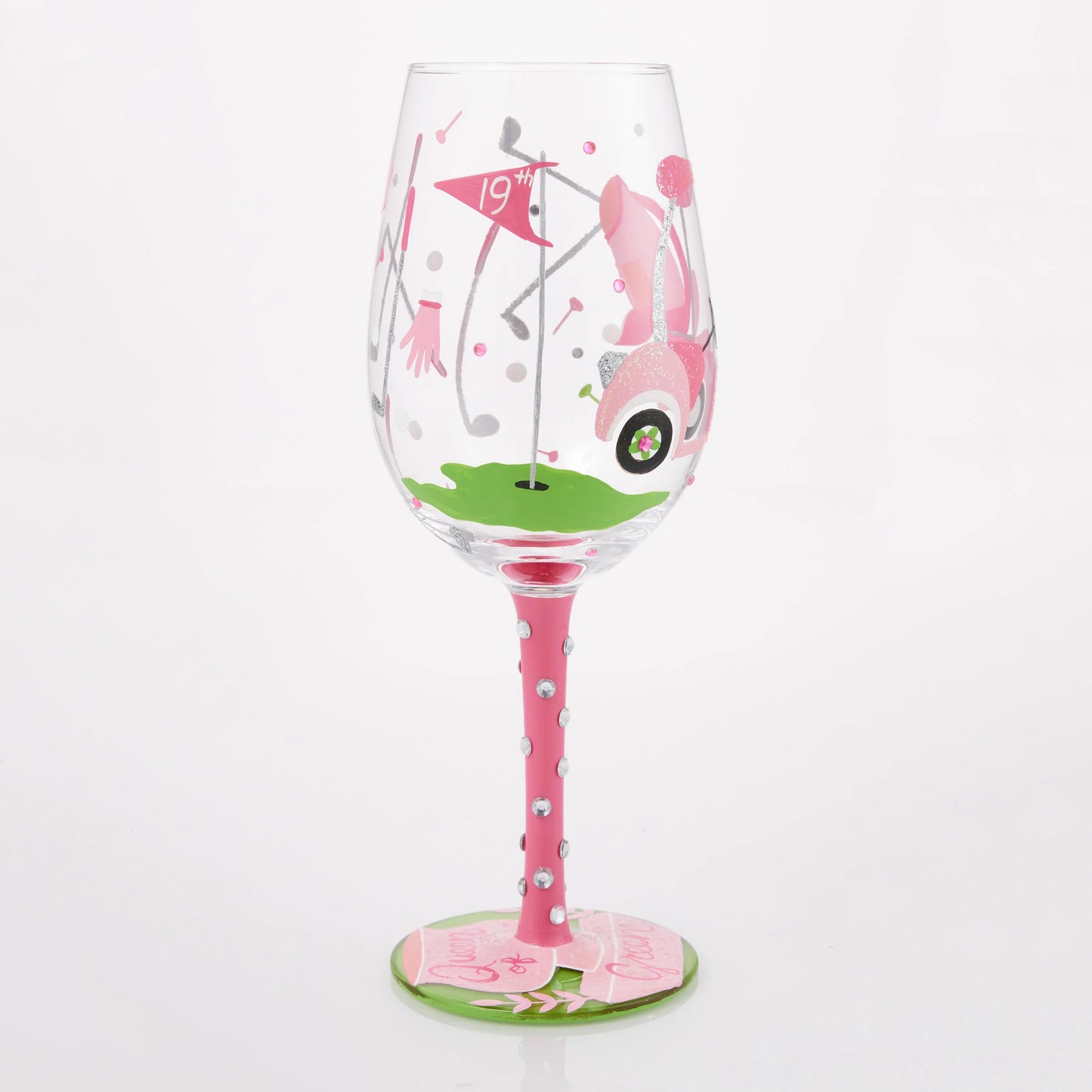 Lolita Queen of the Green Wine Glass