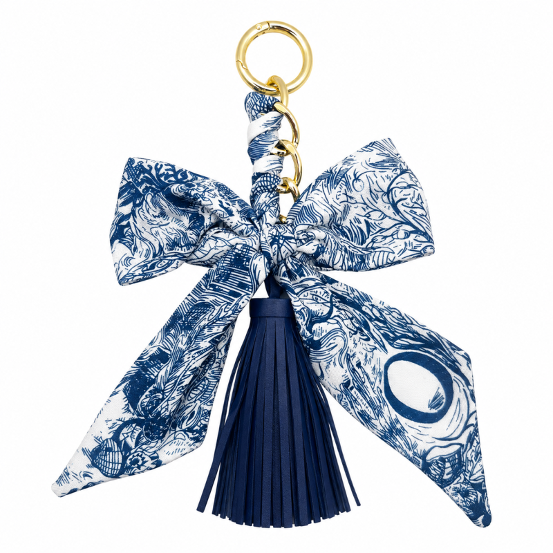 KP Ribbon Bow Tassel Key Chain