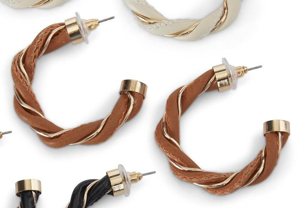 K&K Twisted Hoop Earrings
