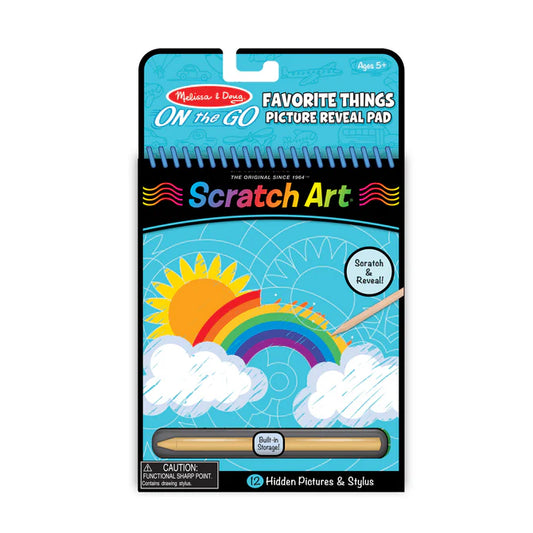 Melissa & Doug On The Go Scratch Art: Hidden Picture Pad-Favorite Things