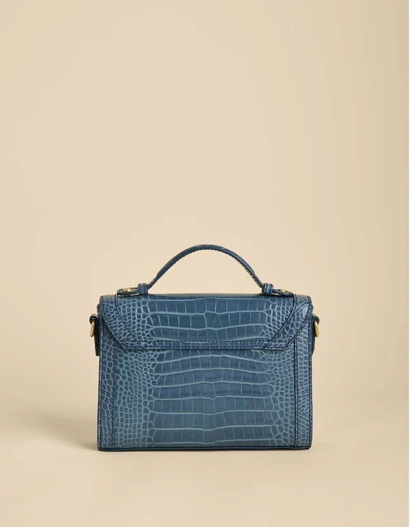 Spartina Siren Collection Josie Crossbody Indigo Croc