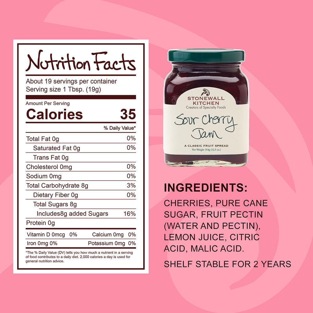 Stonewall Kitchen Sour Cherry Jam 12 oz.
