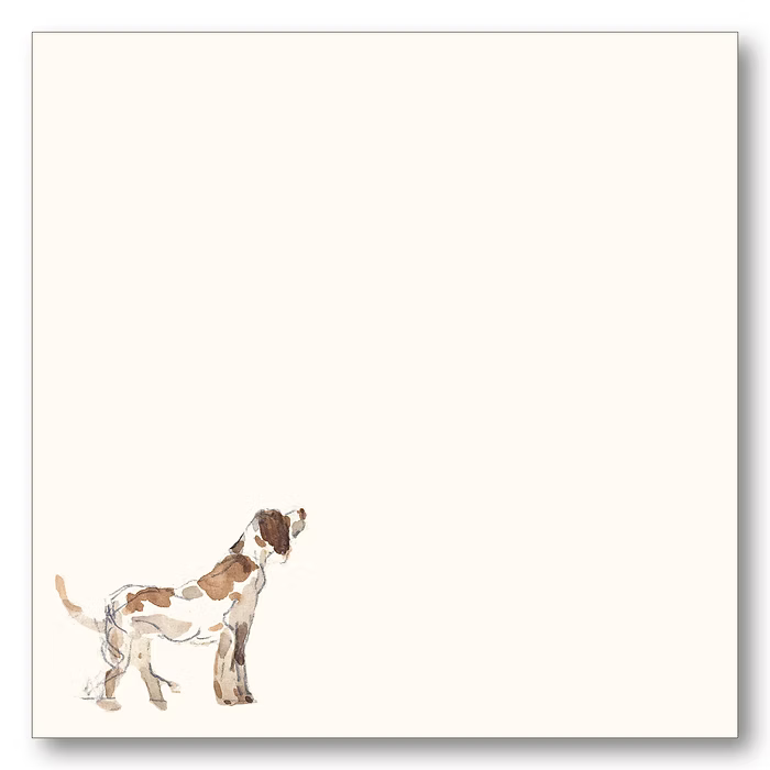 Shade Tree Greetings Note Block Spotted Dog