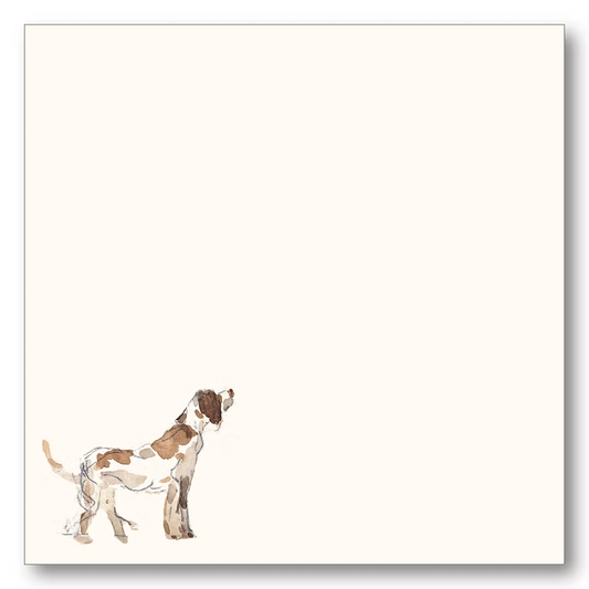 Shade Tree Greetings Note Block Spotted Dog
