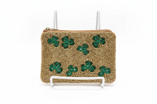 St. Patty's Day Zipper Coin Purse on white background