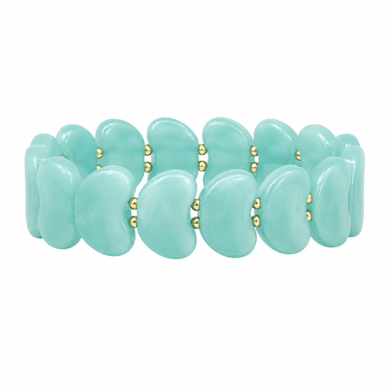 KP Acrylic Heart Stretch Bracelet