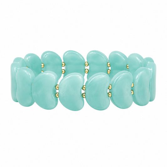 KP Acrylic Heart Stretch Bracelet
