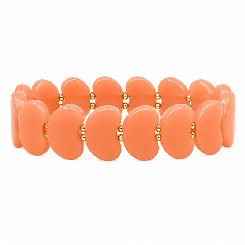 KP Acrylic Heart Stretch Bracelet