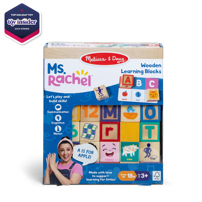Melissa & Doug Ms. Rachel Blocks + Activity Cards