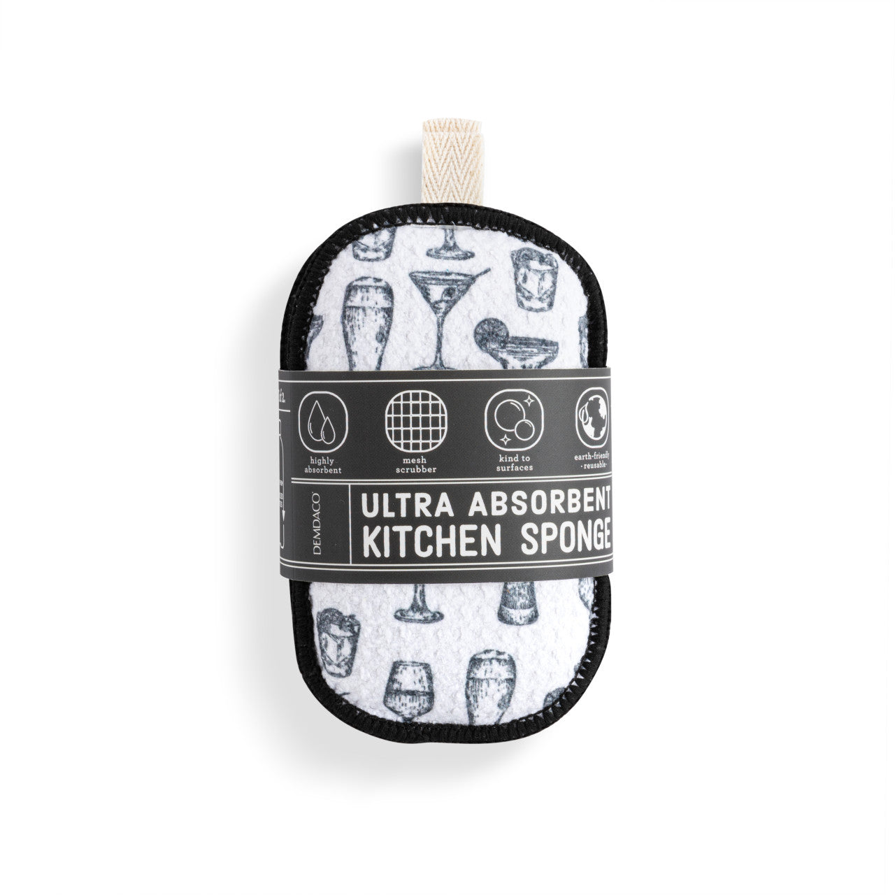 Demdaco Cocktail Glasses Sponges