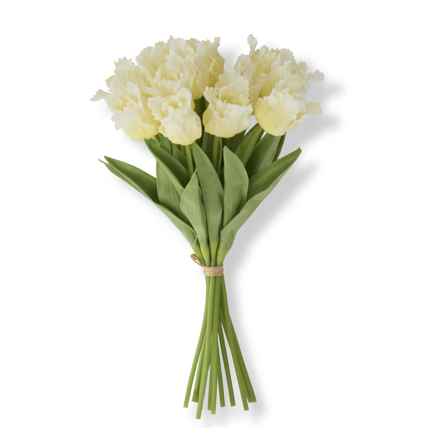 K&K Real Touch Yellow 13" Parrot Tulip Bundle (12 Stems)